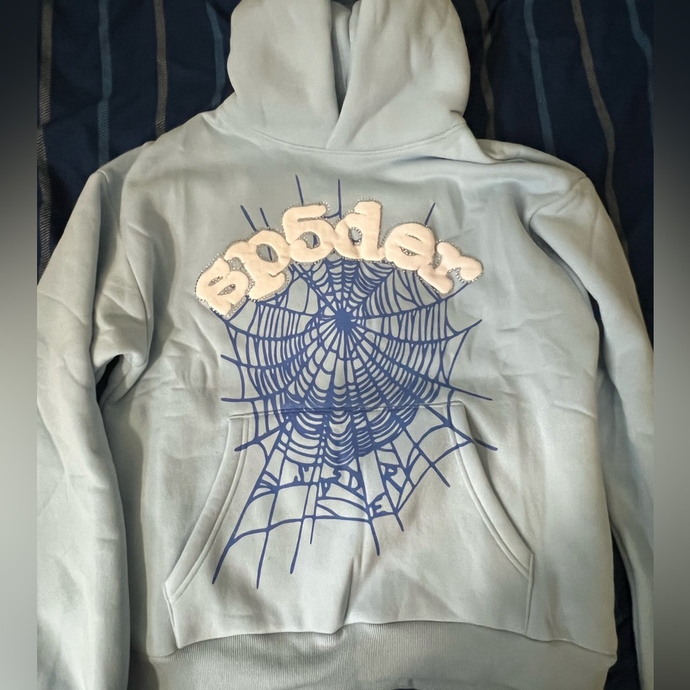 Sp5der Web Hoodie 'Sky Blue'